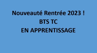 BTS TC en apprentissage