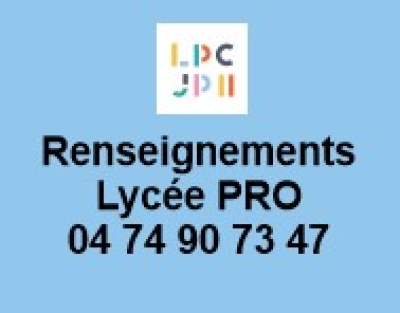 Renseignements lycée pro